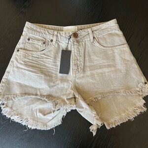 One Teaspoon Coffee Mid Rise Shorts 29